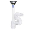 Fleximatc 2335A Céspol flexible con contra canasta de acero inoxidable,