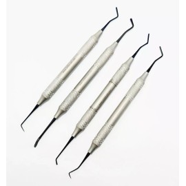 Artifol-Ent 4 Pcs Dental Composite Filling Instrument Black Titanium Coated Restorative Kit