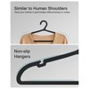 ABHENG 50 Pack Clothes Hangers, Non Slip Plastic Coat Hangers,