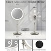 vpu Makeup Mirror with Lights, 1X/30X Lighted Magnifying Mirror Height