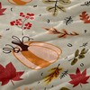 LOSIVISHE Autumn Harvest Flannel Throw Blanket – Fall Pumpkin and