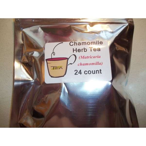 Chamomile Herb Tea Bags (Matricaria chamomilla)  24 count