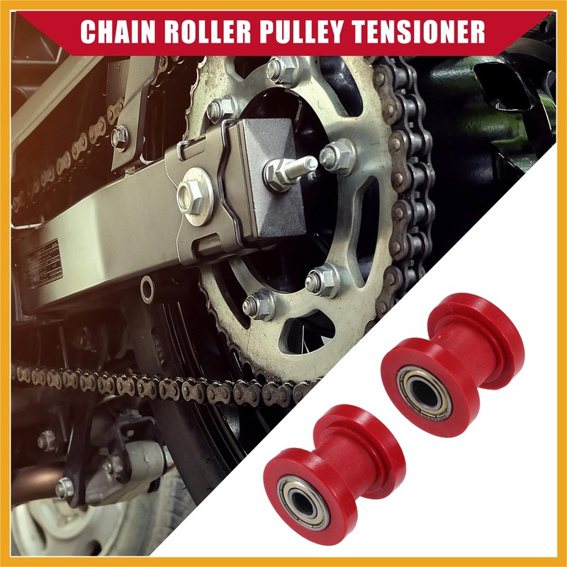 Partuto Chain Roller Pulley Tensioner/for Motorcycle 8mm 10mm 2 Set