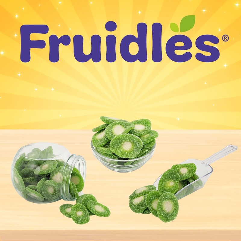 Fruidles Sour Kiwi Slices, Soft Chewy Gummy Candy, Fat-Free (4.4