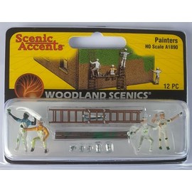Woodland Scenics HO Scale Scenic Accents Figures/People Painters/Accessories (6) by Woodland Scenics