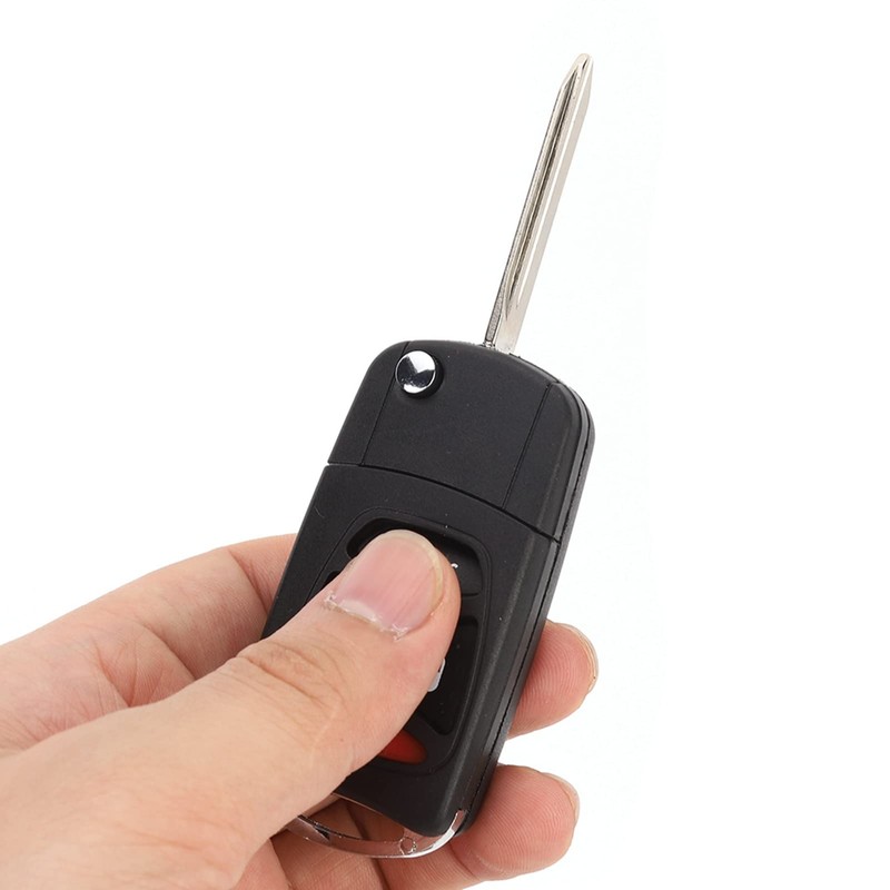 Tbest Car Keys 3 Panic Button Folding Remote Flip Shell