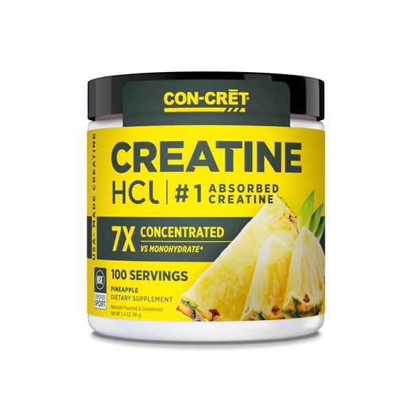 CON-CRET Creatine HCl Powder | Muscle, Cognitive, Cellular Energy Support