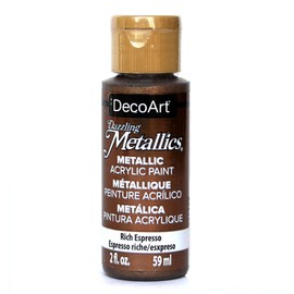 DecoArt Dazzling Metallics 2-Ounce Rich Espresso Acrylic Paint
