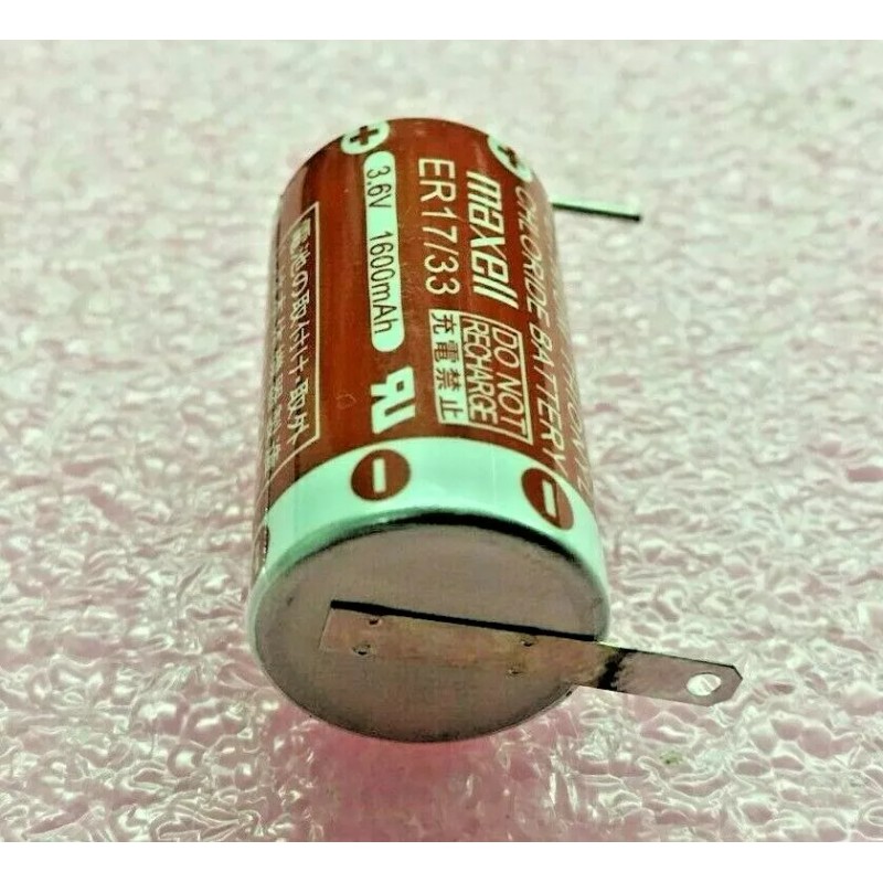 Maxell (5 PIECE LOT) ER17/33 N3 MX, 3.6V 1600mAh LITHIUM