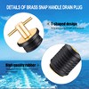 Drain Plug, 3/4-inch, 1-inch or 1-1/4-Inch Snap, T-Shape Drain Plug