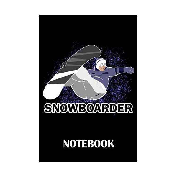 Snowboarder Notebook: ruled paper -120 pages - journal - 6x9
