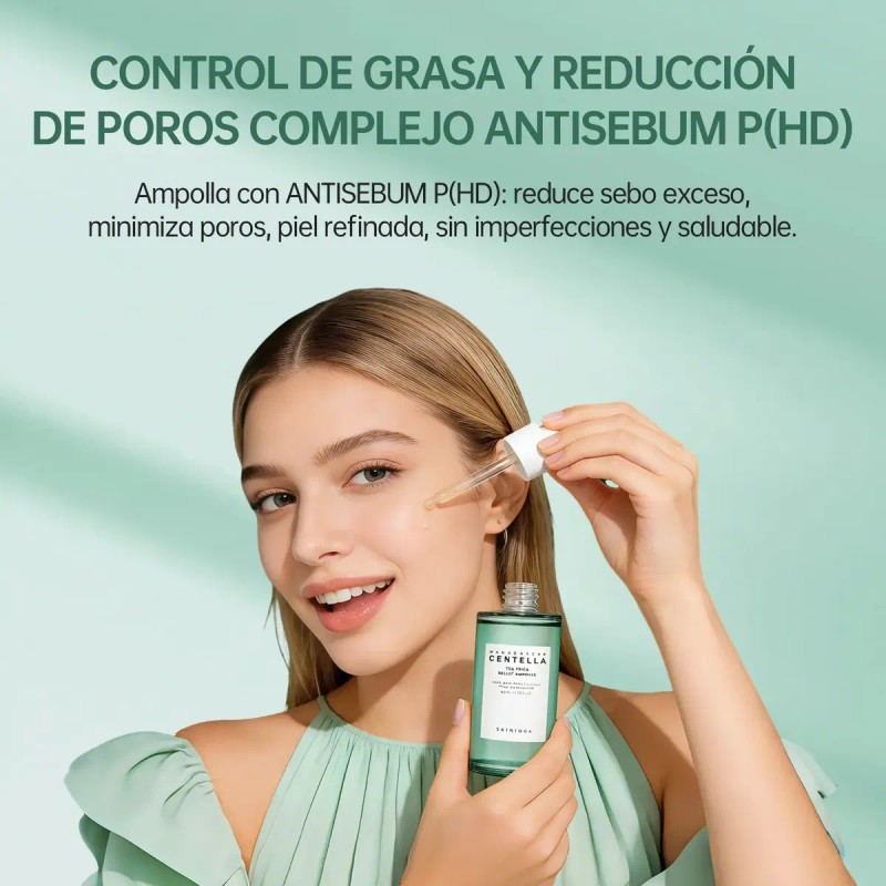 Papel Te Verde Absorbente De Grasa Facial Elimina Brillo F
