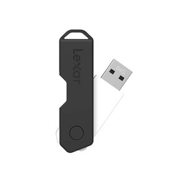 Lexar JumpDrive TwistTurn2 64GB USB 2.0 Flash Drive, Black (LJDTT2-64GABNABK)