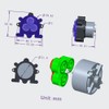 DC 6V DIY Dosing Pump Mini Peristaltic Dosing Head Self-Priming