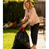 Black Bin Liners 35 L with Drawstring Pack of 50