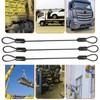 6-Pack Stainless Steel Wire Rope Lanyard Cable Tether Safety Strap