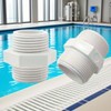 2 PCS 1-1/4 Inch PVC Fittings Hex Nipple G1-1/4 Male