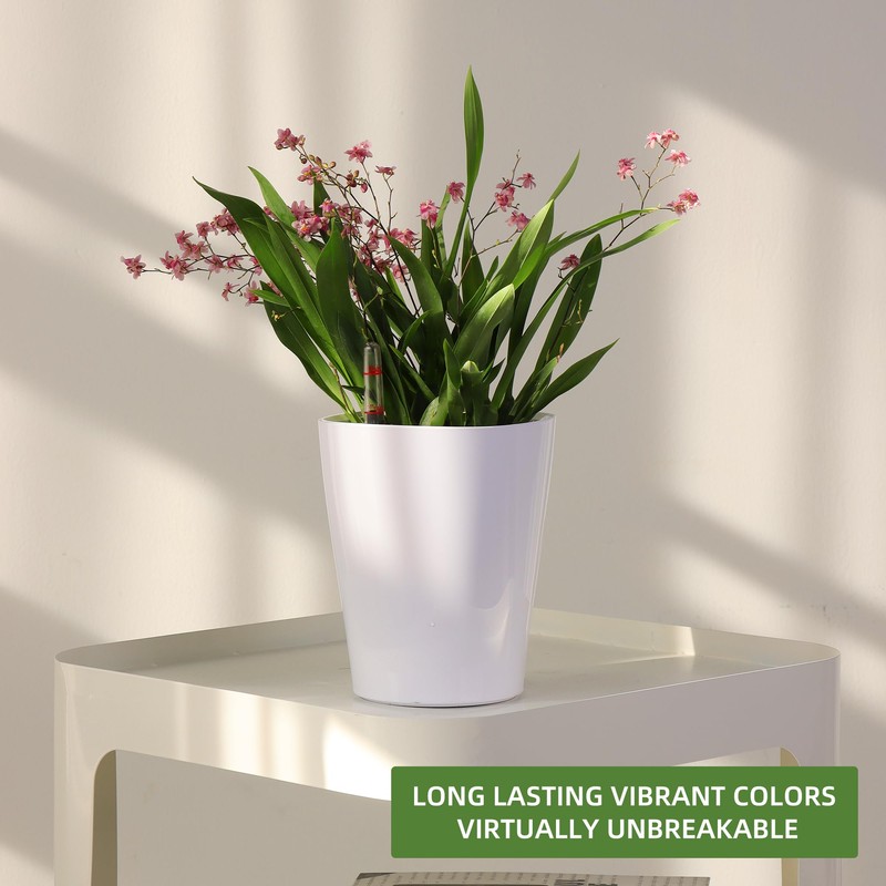 Dexceder 6x7 Self Watering Planter Indoor Outdoor, High Gloss Table