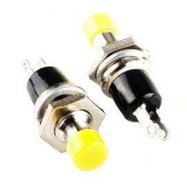 Unbranded 1x Momentary Push Button Switch 7MM Press 5 Colors to Choose From - Yellow
