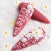 Nail Stickers Set of 3 Nail Stickers Hollow 5D Flower
