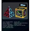 Roxenda Pyramid Speed Cube, 3x3x3 Qiming Pyramid Speed Cube Puzzle