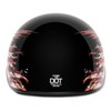 VCAN Cruiser Half Face Motorcycle Helmet with Drop-Down Sun Visor,