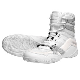 Hayabusa Strike Boxing Shoes for Men and Women - White, 8