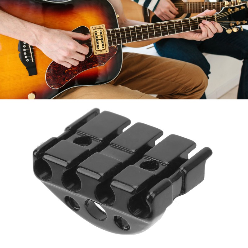 Black Headless 4 Strings Electric Guitar Bridge Metal Corrosion Proof