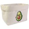 Large 'Cute Kawaii Avocado' Canvas Organiser/Storage Bag (OR00033368)