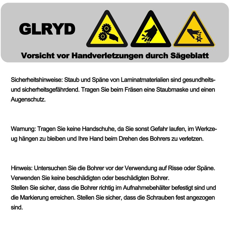 GLRYD Reversible Plates Flush Cutter 8 mm Shank, Flush Cutter