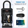 NEWIROVE Large Key Safe Wall Mounted & Hanging Key Cabinet