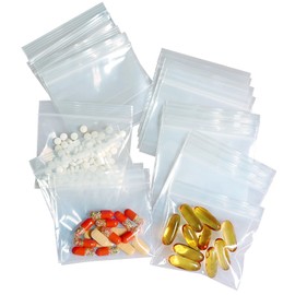 400 Packs Pill Bags 6 mil Sturdy 3x2.75 inch Pill Pouches BPA Free Seal Waterproof Handy Reusable Pill Bags for Travel Small Plastic Bags for Pill Organizer, Jewelry and Small Craft Pieces