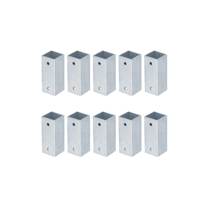 OTTFF 10 Pack 1" Aluminum Square Tube Connector, 2 Way