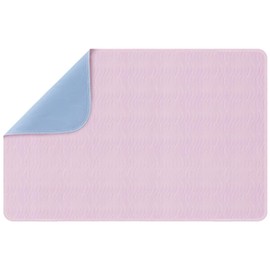 PICK FOR LIFE Incontinence Bed Pads Washable Bed Protector Reusable Bed Wetting Sheets Absorbent Mattress Protector for Kids Adults Elderly Pink (1 Pack, 86x132cm)