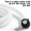 Conderyang Dehumidifier Drain Hose 3/4 Inches FHT Connection with Rust-Resistant