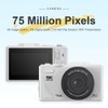 5K Digital Camera with 18X Optical Zoom, 75MP Vintage Digital
