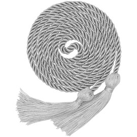 Graduation Honor Cord, Silver Cord with Tassels for Grad Days and Graduation Students (Silver)