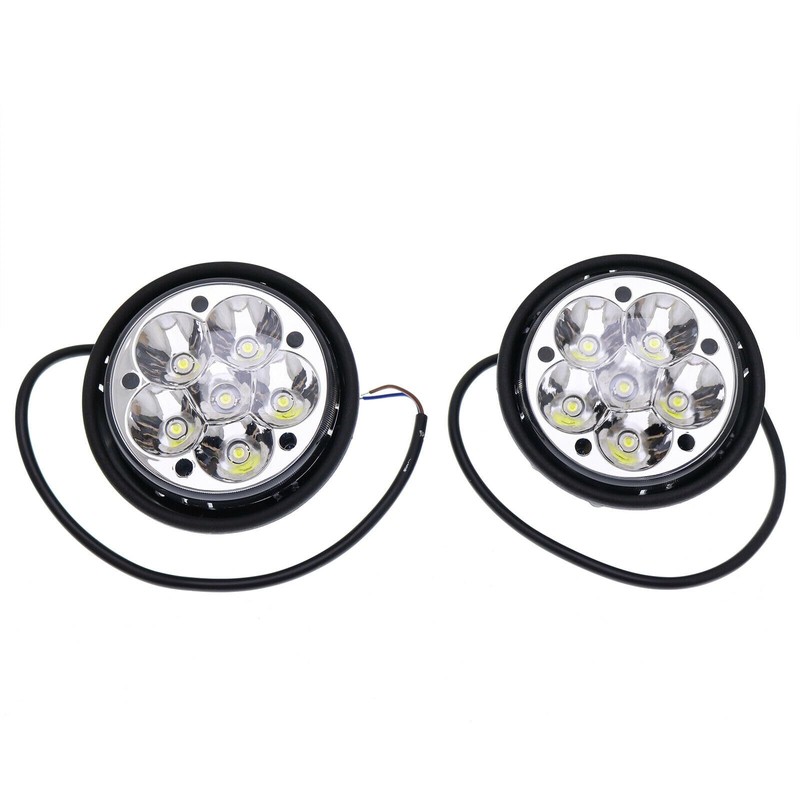 Vroelos 2PCS Led Fog Light, 18 Watts Pair Super Bright