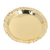 Round Decorative Dinner Plate Stainless Steel Storage Tray for Jewelry
