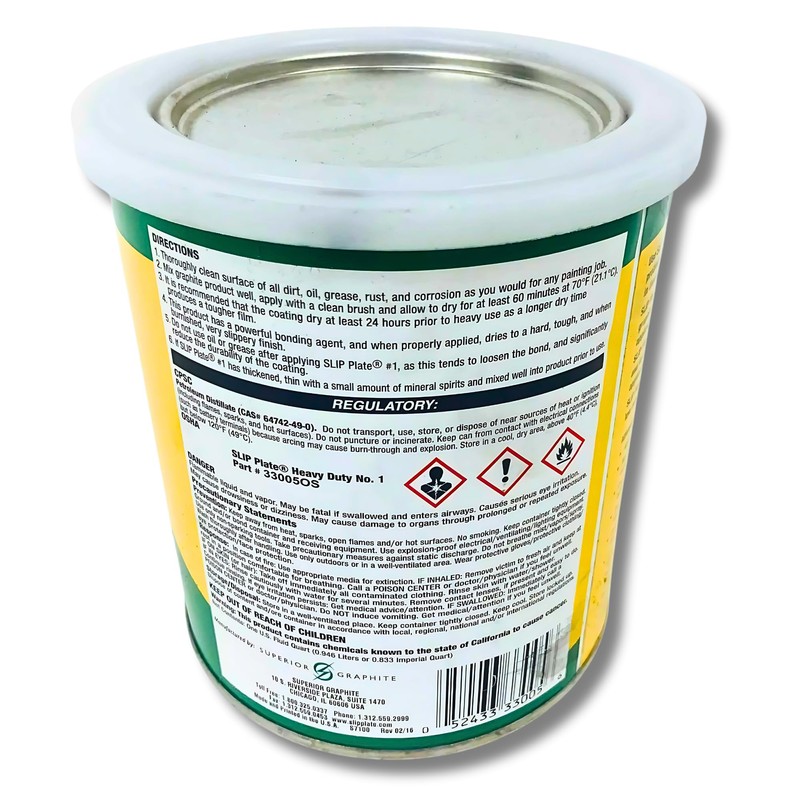 Slip Plate Dry Graphite Lubricant 2-Pack (1 Quart Cans) —