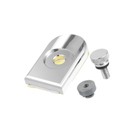 Partuto Motorcycle Seat Bolt with Cover Nut for Harley / 1 Set Silver Tone Replacement