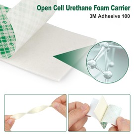 Bulina Double Sided Foam Tape Self-Adhesive Mounting Tape 40Pcs 4026 1.18" x 1.18" 0.06" Thick White Double Coated Urethane Sticky Square Pads for Walls Car Home Office DIY Card Picture