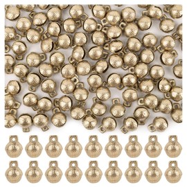 AUEAR, 100 campanas de latón clásico de 14 mm, mini campanas de timbre para bricolaje para decoración del hogar