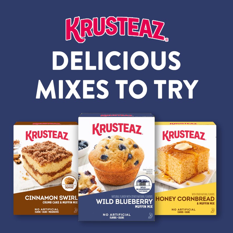 Krusteaz Wild Blueberry Muffin Mix, 17.1 OZ (Pack of 12)