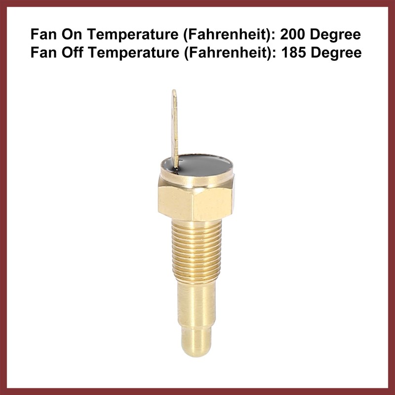 HEROFFIX Universal Engine Cooling Fan Temperature Thermo Sensor Switch 1/8"