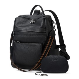 AGLOD Leather Backpack Purse for Women Designer Ladies Shoulder Bag Fashion Faux Work Travel Handbags