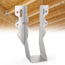 YOUYIKOO 25 pcs 2x6 Joist Hanger,LU26 20 Gauge Galvanizing Face Mount Joist Hangers for Wood,Hurricane Tie for Rafter Fits Truss Connectors.Rafter Hangers 2x6 Great for Floor Deck and Ceiling Joists