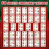 Acevegue 408 Sheets Christmas Tattoos Children, Christmas Glitter Children's Tattoos