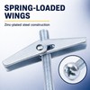 Heavy-Duty Toggle Bolt & Wing Nut Kit for Hollow Walls,