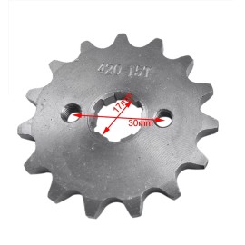 Unbranded/Generic 420 15 T 17mm Front Engine Sprocket Fit 110cc 140cc 150cc YCF SSR Dirt Pit Bike